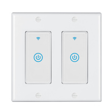 Hot style smart wifi switch two gang touch wall switch support Alexa digital switch